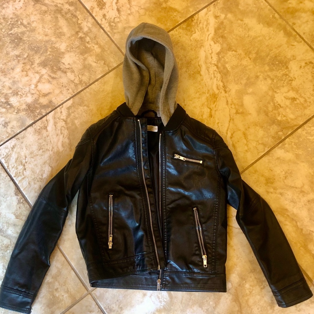 Boy’s H&M faux Leather Jacket size 8/9